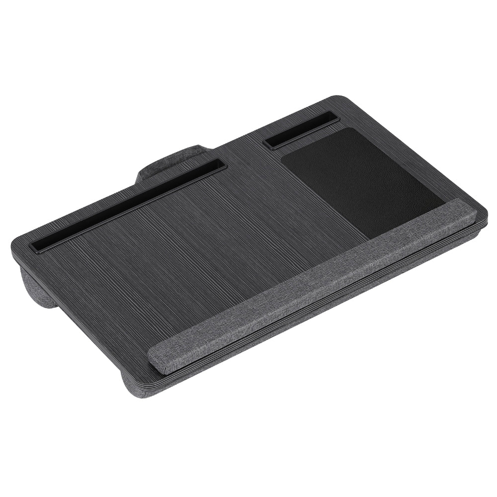 Artiss Lap Desk Laptop Desk Portable w/ Wrist-rest Phone Slot Black/Light Wood 55CM