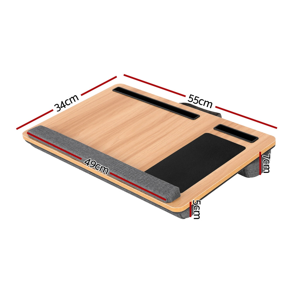 Artiss Lap Desk Laptop Desks Portable w/ Wrist-Rest Phone Slot Mouse Pad 55CM