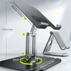 Black Silver laptop stand, 360 degree rotatable, ergonomic laptop stand, laptop accessories, adjustable laptop stand, laptop riser, workspace ergonomics, Australian market