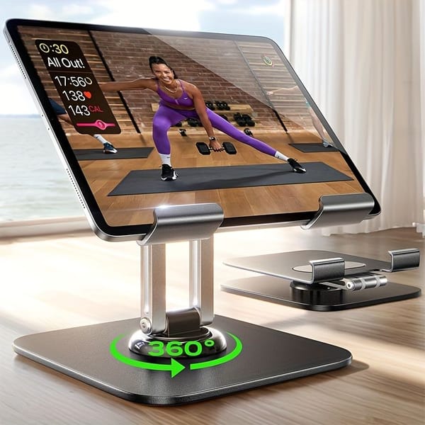 Black Silver laptop stand, 360 degree rotatable, ergonomic laptop stand, laptop accessories, adjustable laptop stand, laptop riser, workspace ergonomics, Australian market
