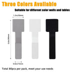 Cable Clips - Cable Organizer - Self-Adhesive - Velcro - Office - Gaming Setup - Gray - 80 Pieces