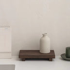 Wooden Square Storage Rack - Desktop - Photography - Figurine Display -  Display Board - Dark Brown