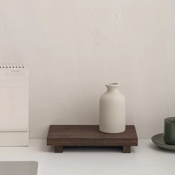 Wooden Square Storage Rack - Desktop - Photography - Figurine Display -  Display Board - Dark Brown