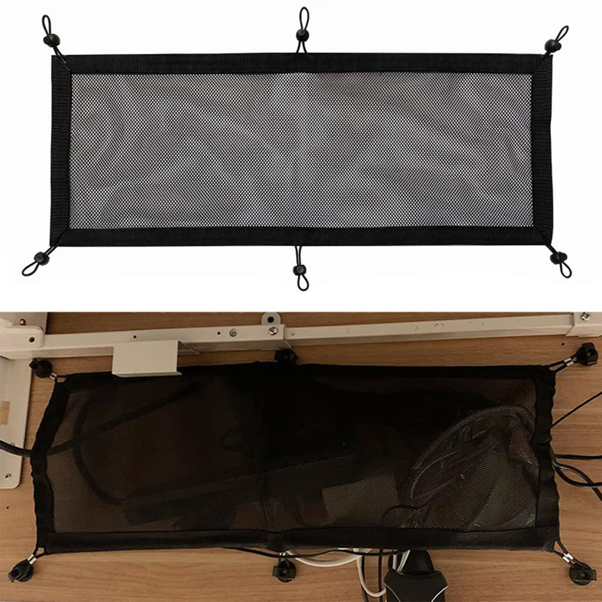 Cable Management Net - Under Desk Cable Management Tray - Wire Management Under Desk - Cord Organiser