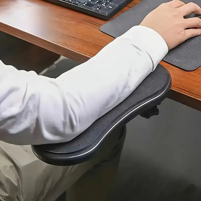 Ergonomic Arm Support Wrist Rest - Synthetic Rubber Computer Desk Extender - Office Chair Elbow Support, Pressure Relief