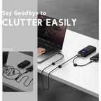 10-pack Self-Adhesive Wire and Cable Clips, Bed Clips, Cable Holder, Cable Organizer, Single Port (Black)