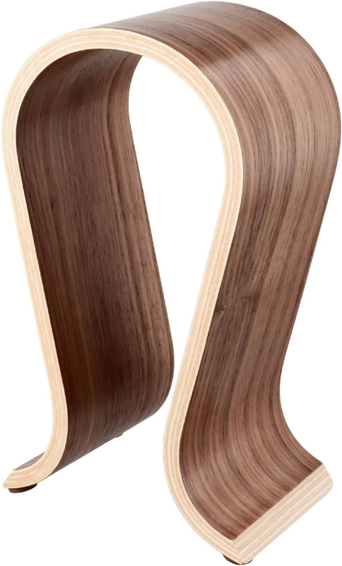 Wood Headphone Stand - Headset Holder, Arch Bridge Design - Universal Compatibility, Stylish Desk Headset Holder