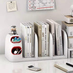 Desktop Storage Organiser With Dividers - Pen Holder - Home Office - School Desk - 4 Grid